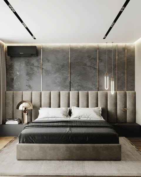 Luxury bedroom interior design by F Studio